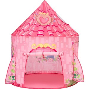 Joyfy Princess Play Tent for Girls, Pop Up Play Tent Play House for Kids Indoor Outdoor Play,  Todders Large Castle Playhouse Tent for Girls Age 1+ - 1 of 4