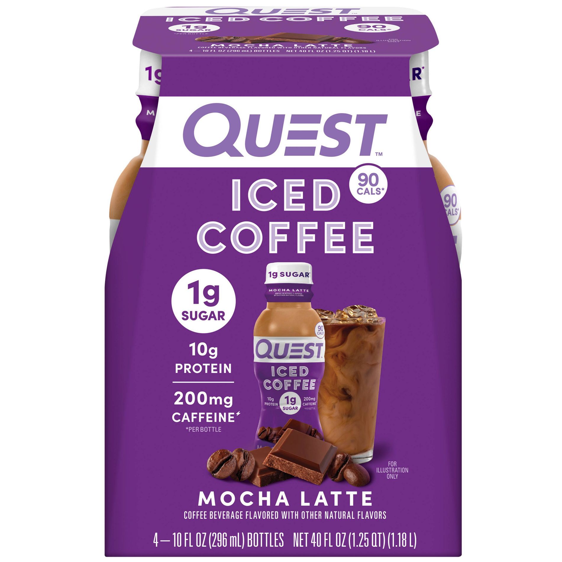 Quest Nutrition Mocha Latte Protein Iced Coffee - 4ct