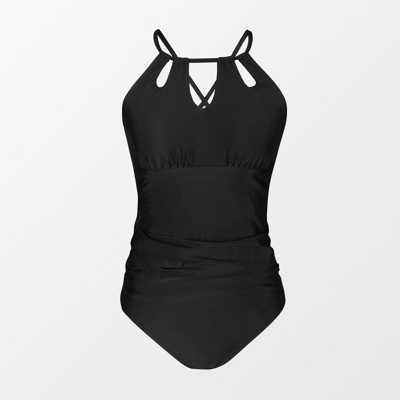 Women's Maternity High Neck Cutout One Piece Swimsuit -Cupshe, 5 of 6