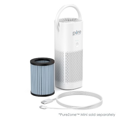 Compact Black and Gray HEPA Air Purifier Filter