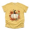 Simply Sage Market Fall Pumpkin Floral Garment Dyed Tee - 2 of 4