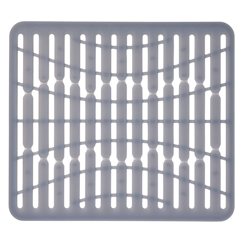 OXO 11.3&#34; x 12.8&#34; Silicone Sink Mat Gray, 1 of 10