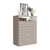 33.07'' Wood Dresser with Superior Top Four Drawer Dresser, Superior Top, One Open Shelf - 3 of 4