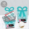 Big Dot of Happiness 50's Sock Hop - Square Favor Gift Boxes - 1950s Rock N Roll Party Bow Boxes - Set of 12 - 3 of 4