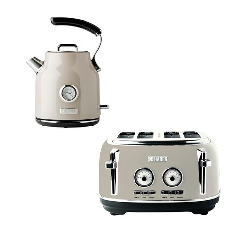 Haden Heritage 1.7 Liter Stainless Steel Body Retro Electric Tea