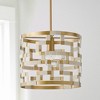 Capital Lighting Hala 1 - Light Pendant in  Bleached Natural Jute/Patinaed Brass - 2 of 4