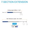 Unique Bargains Stainless Steel Telescopic Portable Anti-slip Flag Pole 2 Pcs - 2 of 4