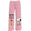 Collections Etc Peanuts Loved Lounge Pants UNISEX PINK MULTI LARGE - 3 of 4