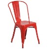 Emma and Oliver Commercial Grade 24" Round Metal Indoor-Outdoor Table Set with 2 Cafe Chairs - 4 of 4