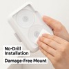 Discreet Flushable Wipes Dispenser with Suction Mount, Refillable Wet Wipe Holder for Bathroom and Toilet - 3 of 4