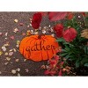 Entryways 1'6" x 2'3" Festive Gather Pumpkin Shaped Indoor/Outdoor Coir Doormat Orange/Brown - 4 of 4