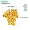 Unique Bargains Metal Alloy Flower Blossom Connectors Bead Caps Jewelry Necklace 200 Pcs - 3 of 4