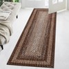 Washable Modern Braided Printed Rug Non Slip Low Pile Rug Soft Contemporary Throw Floor Cover Foldable Indoor Carpet for Living Room Bedroom Playroom - 3 of 4