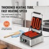VEVOR Commercial Panini Grill, 1800W Electric Sandwich Panini Maker, Stainless Steel Sandwich Press Grill, Panini Grill with Temp Control - 3 of 4