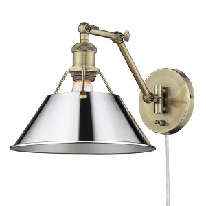 Golden Lighting Orwell 1 Light Articulating Wall Sconce - 1 of 2