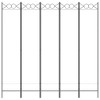 vidaXL 5-Panel Room Divider White 78.7"x78.7" Fabric - 3 of 4