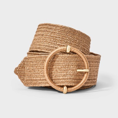 AV Stretch Straw Belt - Ava & Viv™ Tan 1X