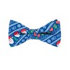 Jacob Alexander Men's Santa Claus Gifts Hearts Snowflakes Diagonal Pattern Traditional Freestyle Self-Tie Bow Tie - 3 of 3