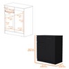 SKRAN Dual Purpose Dresser and TV Stand, Clothes Storage Organizer with 1-Drawer and 2-Door for Bedroom Living Room Nursery - 3 of 4