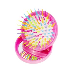 Rainbow volume S brush Compact (Black)-3 colors - 1 of 4