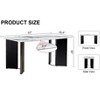 NicBex Dining Table 63" Modern Minimalist Rectangular Dining Table for Dining Room - 3 of 4