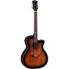 Luna Art Vintage Grand Auditorium Solid-Top Cutaway Acoustic-Electric Guitar Distressed Vintage Brownburst - 2 of 4