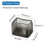 Unique Bargains Non-Slip Noise Reduction Chair Leg Protect Square Floor Pads 16 Pcs - 2 of 3
