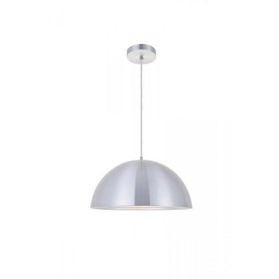 Elegant Lighting Circa 1 Light Burnished Nickel Pendant