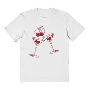 Social Collective Men's Heartini  Valentines Day Short Sleeve Graphic Cotton T-Shirt - 1 of 3