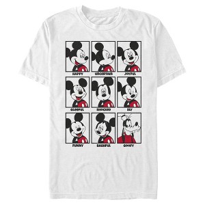 Men's Mickey & Friends Mickey Mouse All Emotions Grid T-Shirt - 1 of 4