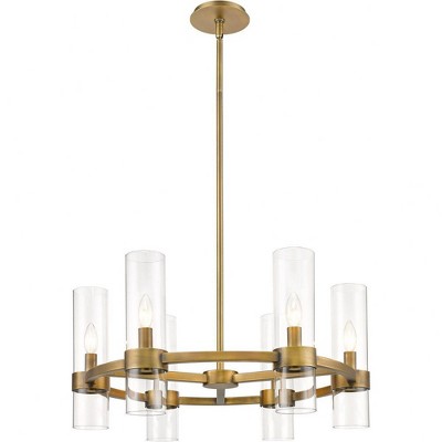 Z-Lite Datus 6 - Light Chandelier in  Rubbed Brass