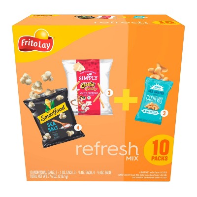 Frito Lay Refresh Mix Variety Pack Box - 7.62oz/10ct : Target