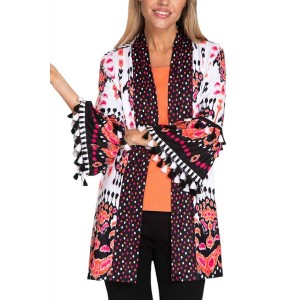 Women's Flounce Sleeve Jacket - Multiples - 1 of 4