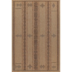 Momeni Hampton Ashwin Machine Loomed Indoor/Outdoor Rug Natural - 1 of 4