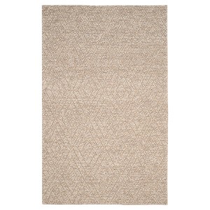 Beige Solid Tufted Area Rug - (5