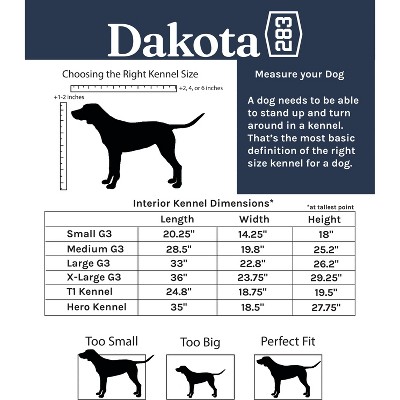 Dakota Large Dark Granite Polyethylene Dog Kennel with Ventilation