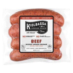 Kiolbassa Beef Smoked Sausage - 12oz - 1 of 4