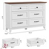 6 Dresser for Bedroom, 47" Wide Drawer Dresser with Storage Freestanding, Wooden Closet Storage Chest - 2 of 4