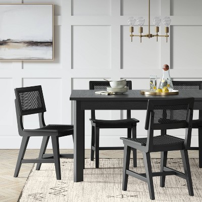Black Wood Dining Chair Target, Black And Wood Dining Room Chairs