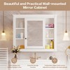 OUTSUPPLY Wall Mounted Bathroom Storage Cabinet, Medicine Cabinet, Modern Bathroom Wall Cabinet with Mirror (Not Include Bathroom Vanity) - 4 of 4