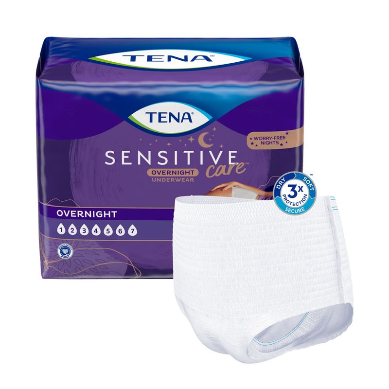 TENA Intimates for Women Incontinence & Postpartum Underwear - Overnight Absorbency, 3 of 7