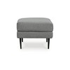 Signature Design by Ashley Contemporary Hazela Ottoman Chenille Charcoal - 4 of 4