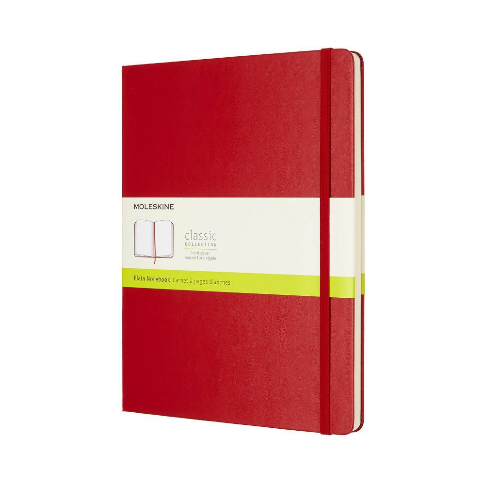 Moleskine Blank Notebook XL Hard Cover Red