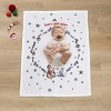 NoJo Disney Winnie the Pooh and Piglet White, Red, and Green Christmas Holiday Wreath "Santa's Little Helper" Photo Op Super Soft Baby Blanket - 3 of 4