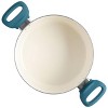 Spice By Tia Mowry Savory Saffron 5 Quart Ceramic Nonstick Aluminum Dutch Oven with Lid and Steamer - 4 of 4