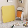 Boys and Girls Folding Table and Chairs Set of 3, Portable Table and Chair with Pu Soft Cushion, Suitable for Eating, Reading and Playing - 3 of 4