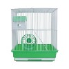 A&E Cage Company 2 Story Gerbil, Mouse, Chinchilla, Hamster and Rat Small Cage with House and Wheel - Green - 2 of 4