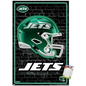 Trends International NFL New York Jets - Neon Helmet 24 Unframed Wall Poster Prints - 1 of 4