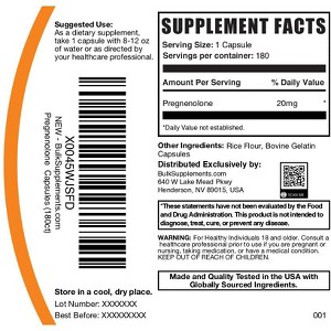 BulkSupplements Pregnenolone Capsules - 1 of 4