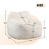 SKRAN Bean Bag Sofa Chair, Lazy Sofa Comfy Chairs, With Armrests Stuffed High-Density Foam For Adults in Living Room, Bedroom Reading - 3 of 4